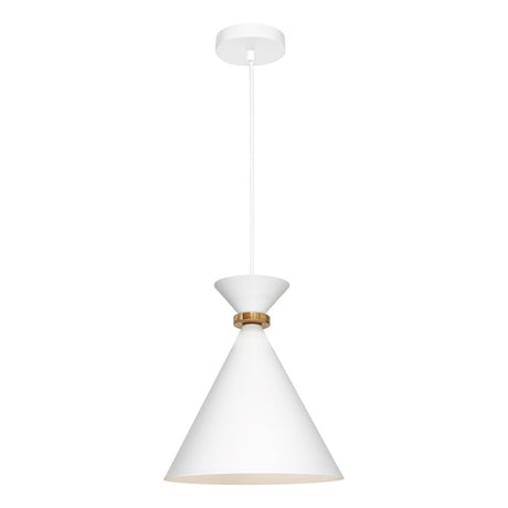 Julia Small 1 Light Pendant White