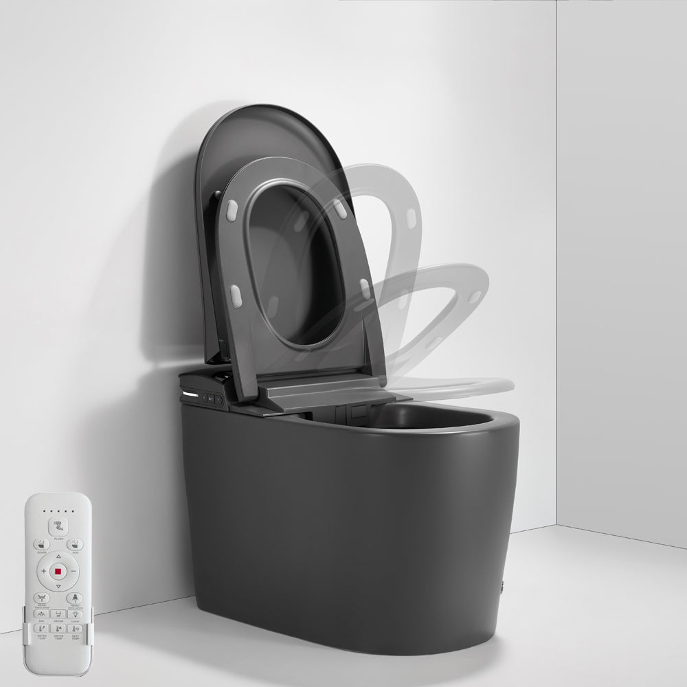 Aquaperla K69 Instant Heating Smart Toilet 684x390x473mm - Matte Grey