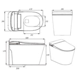 Aquaperla Instant Heating Smart Toilet K69 684x390x473mm - White