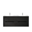 KAKADU Double Bowl Wall Hung Vanity 1200mm Black Oak