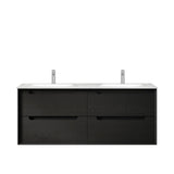 KAKADU Double Bowl Wall Hung Vanity 1200mm Black Oak