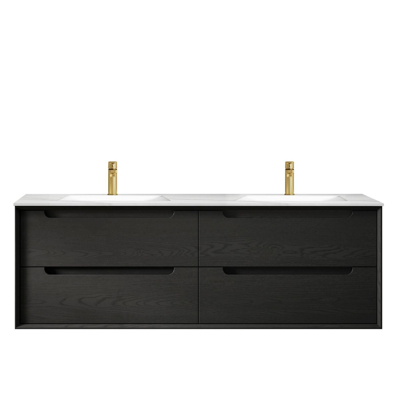 KAKADU Wall Hung Vanity 1500mm Black Oak