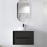 KAKADU Wall Hung Vanity 750mm Black Oak