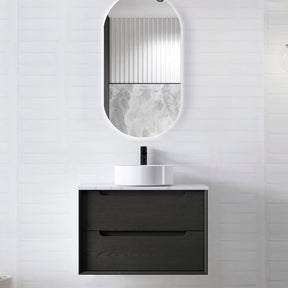 KAKADU Wall Hung Vanity 750mm Black Oak