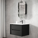 KAKADU Wall Hung Vanity 750mm Black Oak