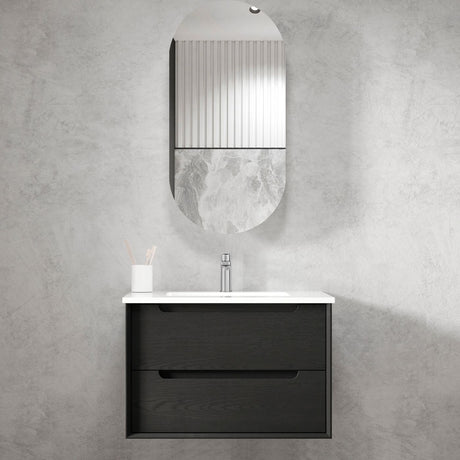 KAKADU Wall Hung Vanity 750mm Black Oak