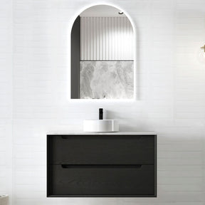 KAKADU Wall Hung Vanity 900mm Black Oak