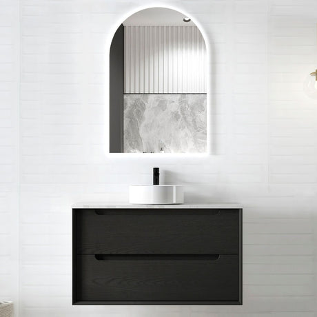 KAKADU Wall Hung Vanity 900mm Black Oak