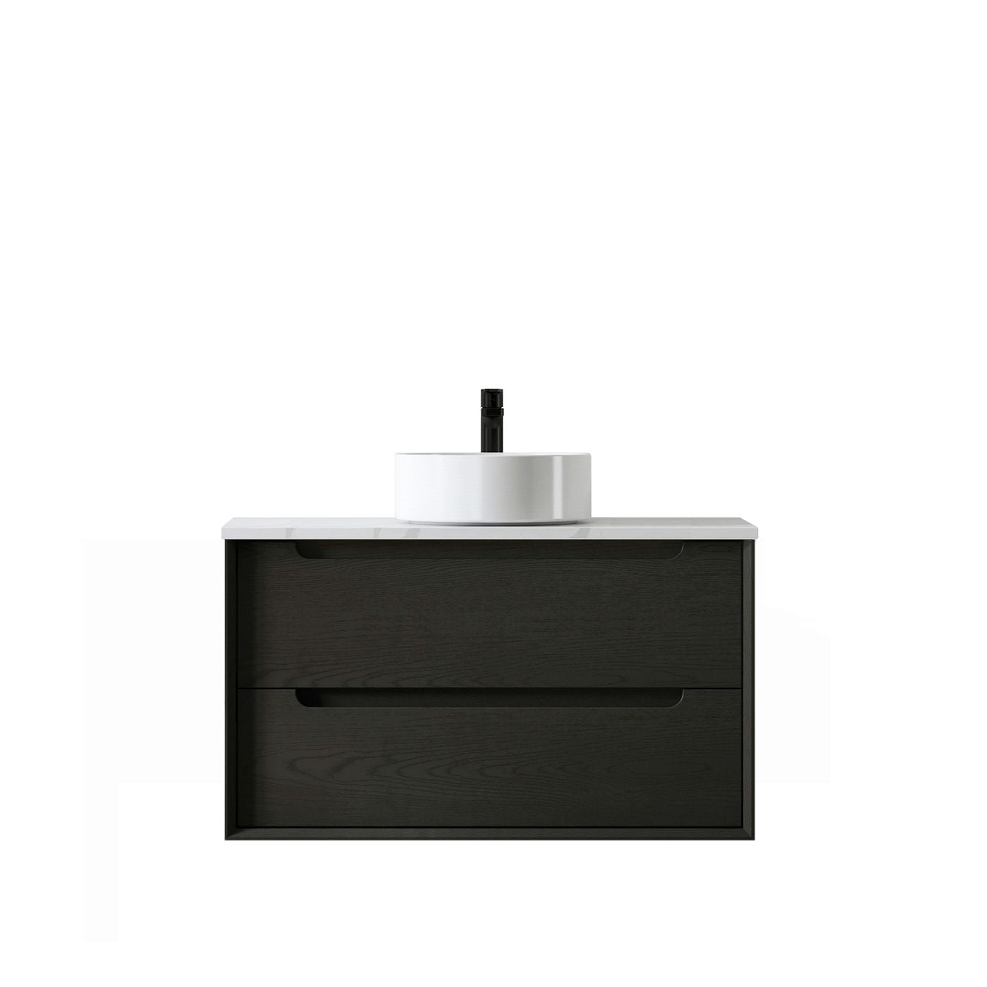 KAKADU Wall Hung Vanity 900mm Black Oak