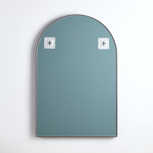 Poseidon Arch Framed Mirror 600x900mm - Matte Black