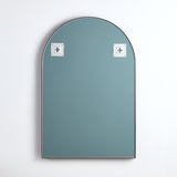 Poseidon Arch Framed Mirror 600x900mm - Matte Black