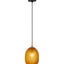 KATHAL: Interior Ellipse Glass Segmented with Brass Highlight Enclosed Pendant Lights