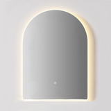 Verona LED Arch Frameless Backlit Mirror With Demister (450x900mm)