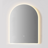 Verona LED Arch Frameless Backlit Mirror With Demister (600x900mm)