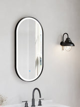 Firenze Oval LED Frosted Mirror (450x900mm)