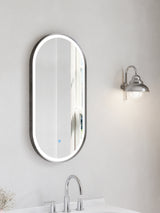 Firenze Oval LED Frosted Mirror (450x900mm)