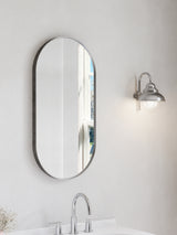 Firenze Oval LED Frosted Mirror (450x900mm)