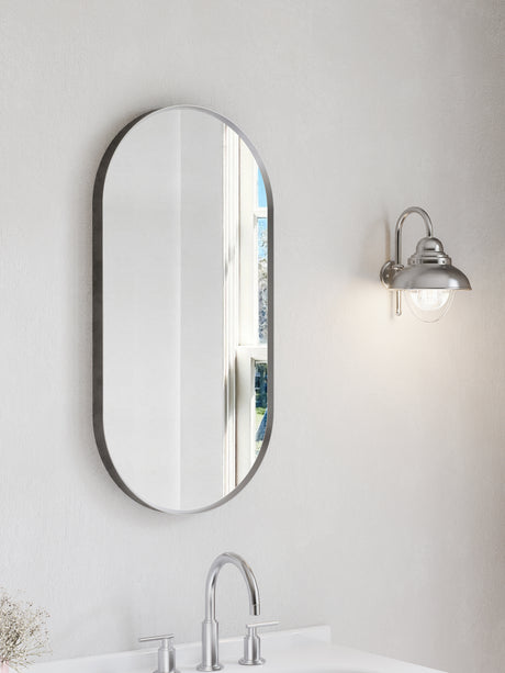 Firenze Oval LED Frosted Mirror (450x900mm)