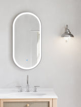 Firenze Oval LED Frosted Mirror (450x900mm)