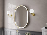 Firenze Oval Front-Lit LED Frosted Mirror (600x900mm)
