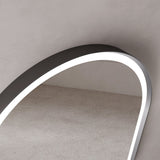 Firenze Oval Front-Lit LED Frosted Mirror (600x900mm)