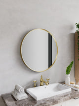 Firenze Round Front-Lit LED Frosted Mirror (800x800mm)