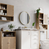 Firenze Round Front-Lit LED Frosted Mirror (800x800mm)