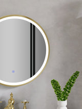 Firenze Round Front-Lit LED Frosted Mirror (800x800mm)