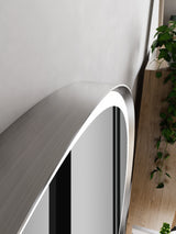 Firenze Round Front-Lit LED Frosted Mirror (800x800mm)