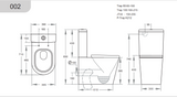 Smart Stella Rimless Back to Wall Gloss White Toilet Suite