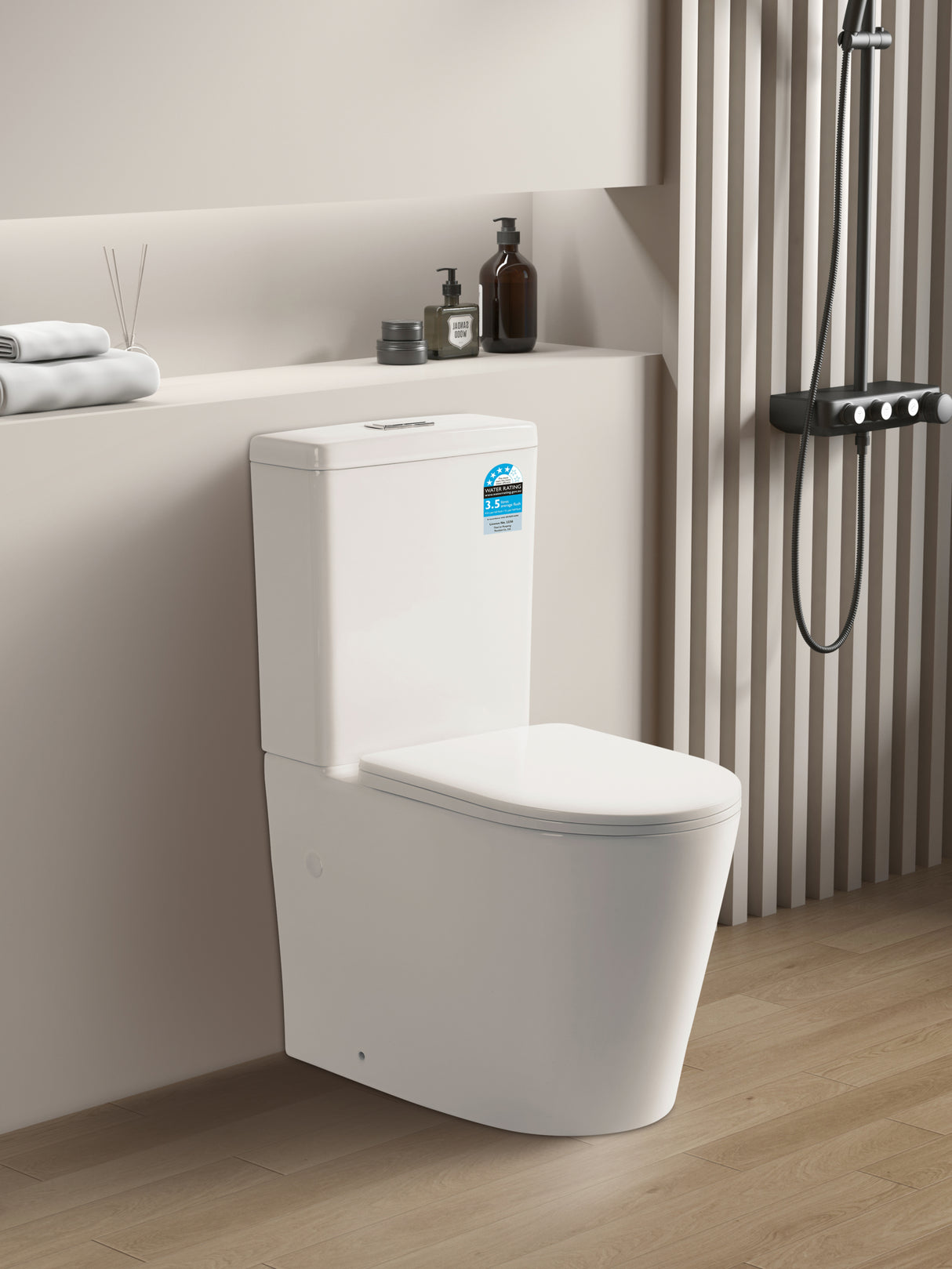 Vivid Tornado Gloss White Toilet Suite