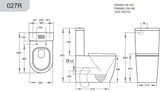 Elvera Rimless Ambulant Gloss White Toilet Suite