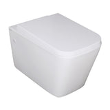 Qubist Box Rim Wall Hung Gloss White Toilet