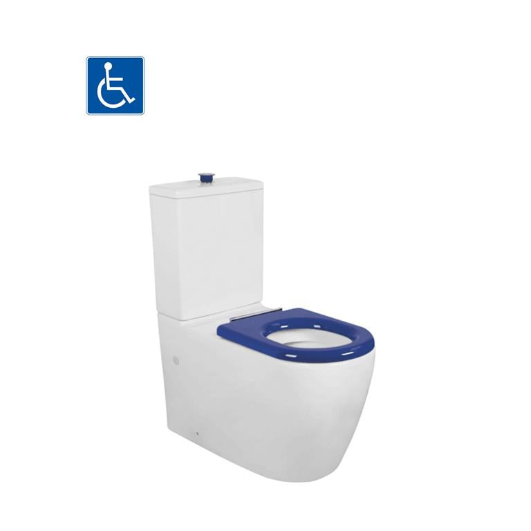 Asta Rimless Disable Rimless Gloss White Toilet Suite