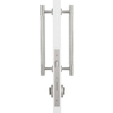 Manovella Entrance Roller Lock Kit - Charmian Pull-Brushed Nickel