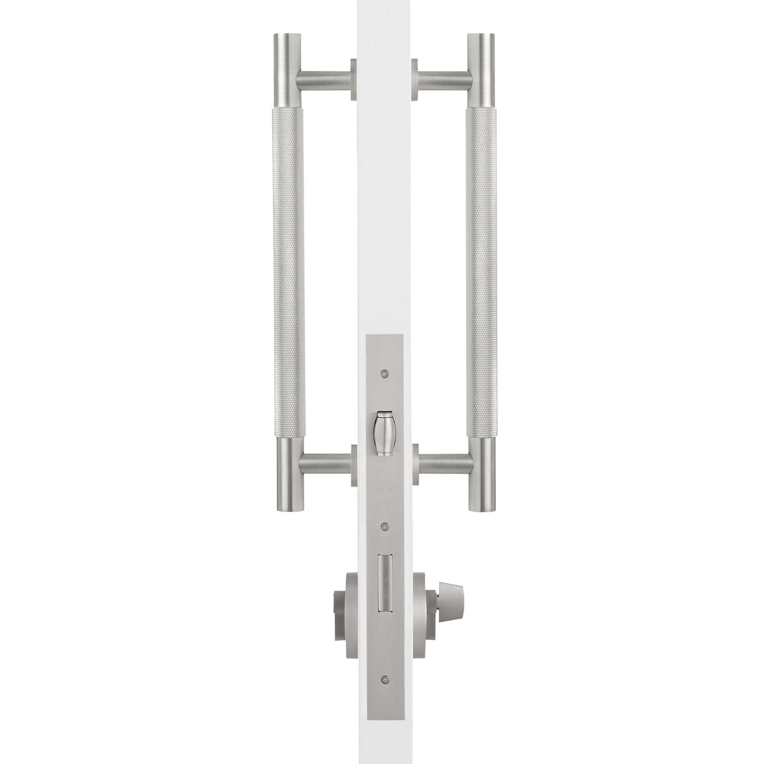 Manovella Entrance Roller Lock Kit - Charmian Pull-Brushed Nickel
