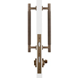 Manovella Entrance Roller Lock Kit - Charmian Pull-Aged Brass