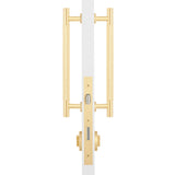 Manovella Entrance Roller Lock Kit - Charmian Pull-Satin Brass