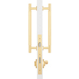Manovella Entrance Roller Lock Kit - Charmian Pull-Satin Brass
