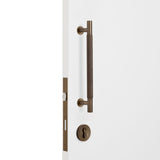 Manovella Entrance Roller Lock Kit - Charmian Pull-Aged Brass