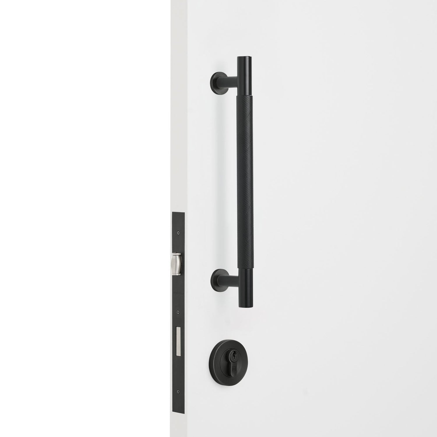 Manovella Entrance Roller Lock Kit - Charmian Pull-Matte Black