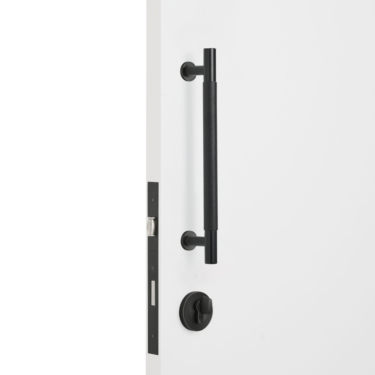 Manovella Entrance Roller Lock Kit - Charmian Pull-Matte Black