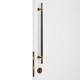 Manovella Entrance Roller Lock Kit - Charmian Pull-Aged Brass