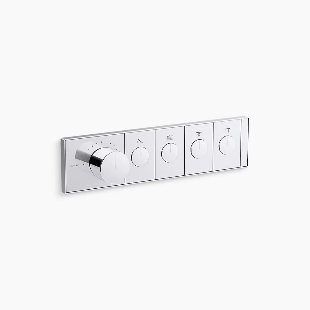 KOHLER Anthem™ Recessed Mechanical Thermostatic Control Panel - Four Outlets (4OT)