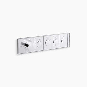KOHLER Anthem™ Recessed Mechanical Thermostatic Control Panel - Four Outlets (4OT)