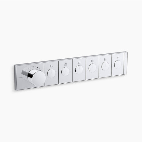 KOHLER Anthem™ Recessed Mechanical Thermostatic Control Panel - Six Outlets (6OT)