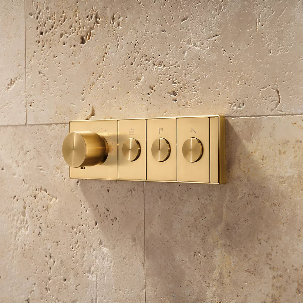 KOHLER Anthem™ Recessed Mechanical Thermostatic Control Panel - Three Outlets (3OT)