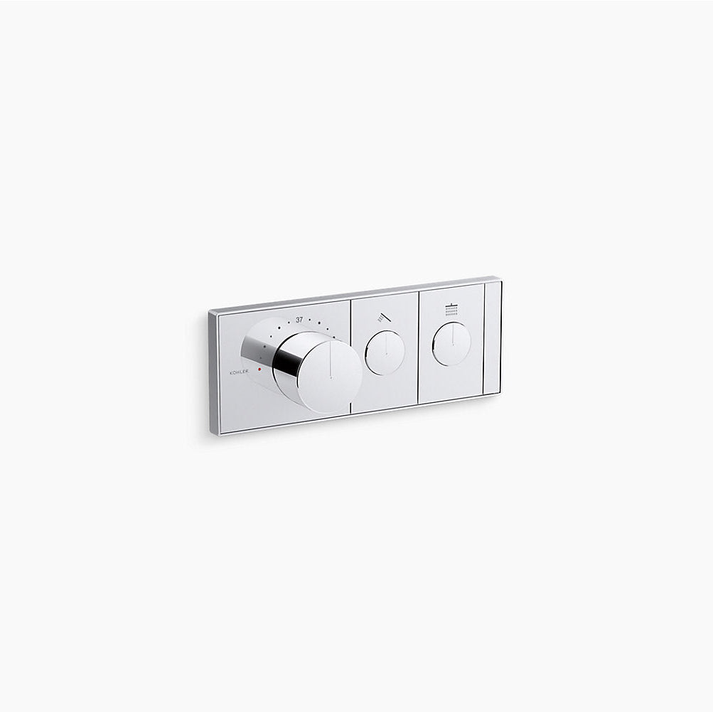 KOHLER Anthem™ Recessed Mechanical Thermostatic Control Panel - Two Outlets (2OT)