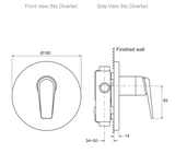 KOHLER Avid Shower/Bath Mixer Polished Chrome