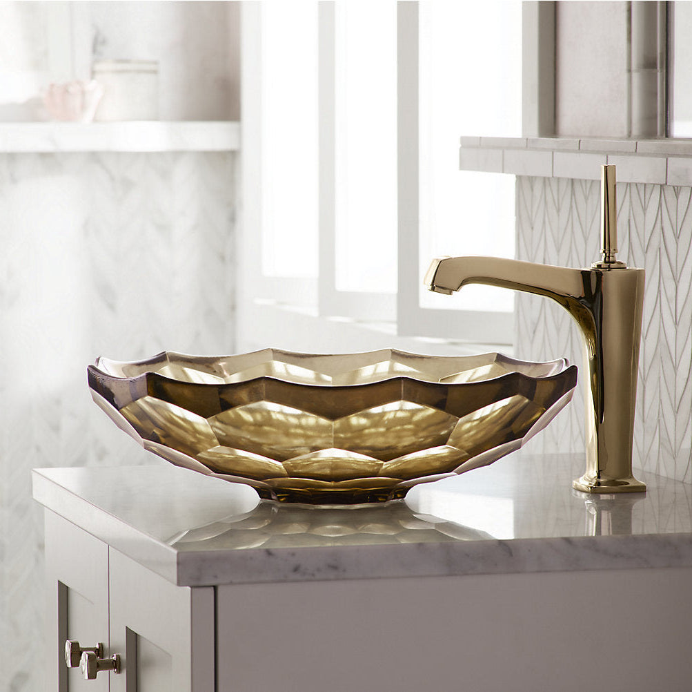KOHLER Briolette Faceted Glass Vessel Basin (445mm)